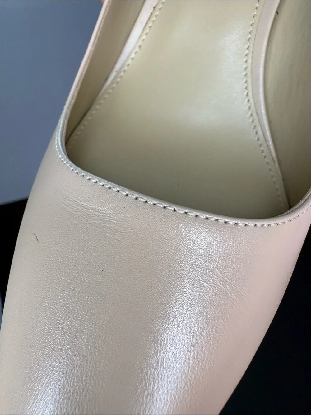 Michael Kors Alina Flex Nude Leather Pointed Toe Pumps 7.5